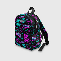 Детский рюкзак Jinx Arcane pattern neon, цвет: 3D-принт — фото 2