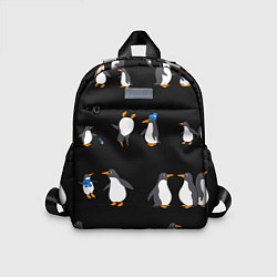 Детский рюкзак Веселая семья пингвинов, цвет: 3D-принт