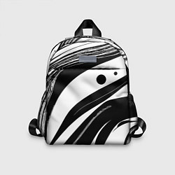 Детский рюкзак Abstract black and white composition, цвет: 3D-принт