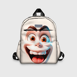 Детский рюкзак Сумасшедшее лицо мультяшки, цвет: 3D-принт