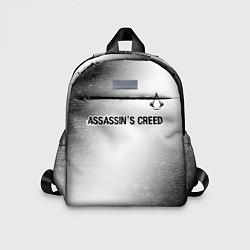 Детский рюкзак Assassins Creed glitch на светлом фоне посередине, цвет: 3D-принт