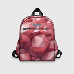 Детский рюкзак Розовые полигоны, цвет: 3D-принт