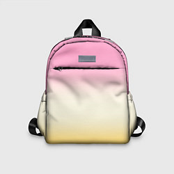 Детский рюкзак Розовый бежевый желтый градиент, цвет: 3D-принт
