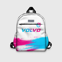Детский рюкзак Volvo neon gradient style посередине, цвет: 3D-принт
