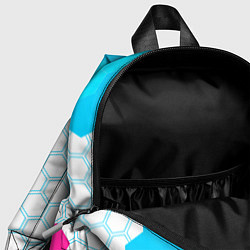 Детский рюкзак Quake neon gradient style, цвет: 3D-принт — фото 2