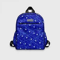 Детский рюкзак Звездопад на синем, цвет: 3D-принт