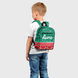 Детский рюкзак Дима новогодний, цвет: 3D-принт — фото 2