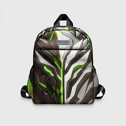 Детский рюкзак Броня адская и райская зелёная, цвет: 3D-принт
