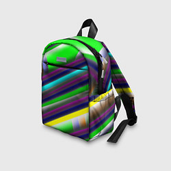 Детский рюкзак Размытые абстрактные полосы, цвет: 3D-принт — фото 2