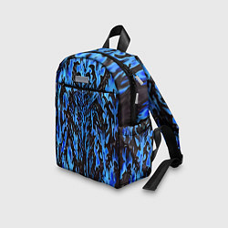 Детский рюкзак Демонический доспех синий, цвет: 3D-принт — фото 2