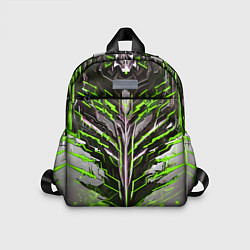 Детский рюкзак Киберпанк доспех зелёный, цвет: 3D-принт