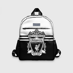 Детский рюкзак Ливерпуль - черно-белый, цвет: 3D-принт