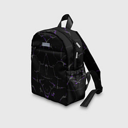 Детский рюкзак Фиолетовые трещины, цвет: 3D-принт — фото 2