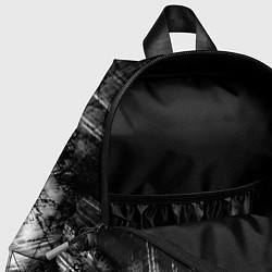 Детский рюкзак Чёрный мрамор, цвет: 3D-принт — фото 2