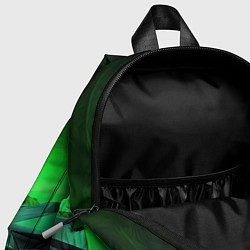 Детский рюкзак Абстрактное эхо зелени, цвет: 3D-принт — фото 2