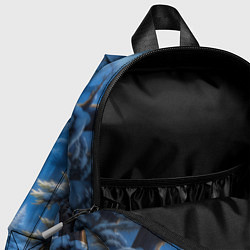 Детский рюкзак Волк в зимнем ночном лесу, цвет: 3D-принт — фото 2