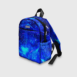 Детский рюкзак Синий лёд и снежинки, цвет: 3D-принт — фото 2