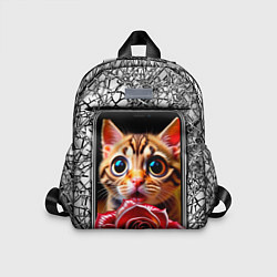 Детский рюкзак Кот в телефоне, цвет: 3D-принт