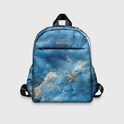 Детский рюкзак Синий мрамор, цвет: 3D-принт