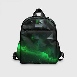 Детский рюкзак Трехмерность зеленой фигуры