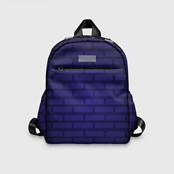 Детский рюкзак Фиолетовая кирпичная стена, цвет: 3D-принт