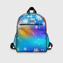 Детский рюкзак Снегопад на Новый год, цвет: 3D-принт