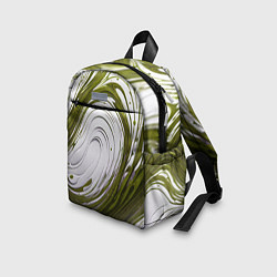 Детский рюкзак Бело-зеленая краска, цвет: 3D-принт — фото 2