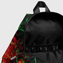 Детский рюкзак Зелёные трещины узоры, цвет: 3D-принт — фото 2