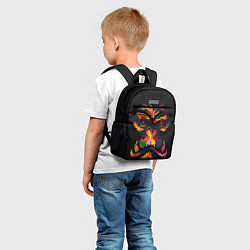 Детский рюкзак Морда гориллы поп-арт, цвет: 3D-принт — фото 2