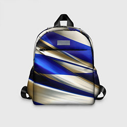 Детский рюкзак Blue white abstract, цвет: 3D-принт