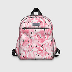 Детский рюкзак Стая розовых фламинго, цвет: 3D-принт
