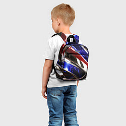 Детский рюкзак Металлические абстрактные вставки, цвет: 3D-принт — фото 2