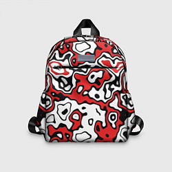 Детский рюкзак Агрессивный яркий камуфляж, цвет: 3D-принт