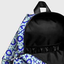 Детский рюкзак Синие каракули, цвет: 3D-принт — фото 2