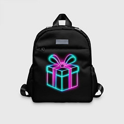 Детский рюкзак Неоновый подарок, цвет: 3D-принт