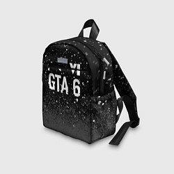Детский рюкзак GTA 6 glitch на темном фоне посередине, цвет: 3D-принт — фото 2