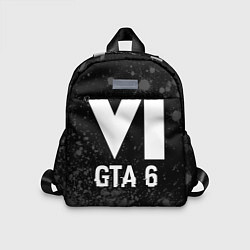 Детский рюкзак GTA 6 glitch на темном фоне, цвет: 3D-принт