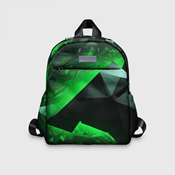 Детский рюкзак Зеленая абстракция геометрическая