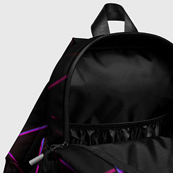 Детский рюкзак Неоновые плиты, цвет: 3D-принт — фото 2