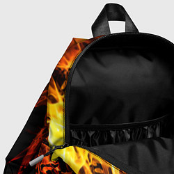 Детский рюкзак Battlegrounds flame, цвет: 3D-принт — фото 2