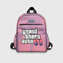 Детский рюкзак GTA 6 pink, цвет: 3D-принт