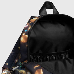 Детский рюкзак Кот и новогодние украшения, цвет: 3D-принт — фото 2