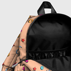 Детский рюкзак Узор с сердцем, звездой и кругом, цвет: 3D-принт — фото 2