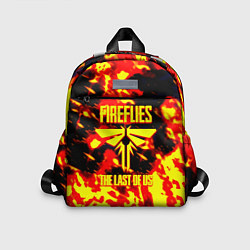 Детский рюкзак The last of us огненное лого цикады, цвет: 3D-принт