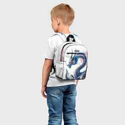 Детский рюкзак Японский акварельный дракон - ирезуми, цвет: 3D-принт — фото 2