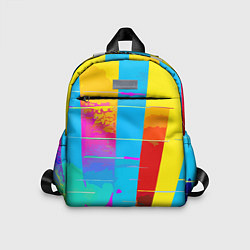 Детский рюкзак Цветная абстракция - поп арт, цвет: 3D-принт