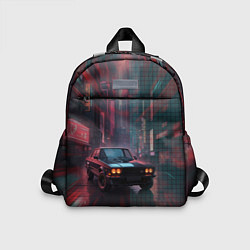 Детский рюкзак Спорткар на темной улице, цвет: 3D-принт