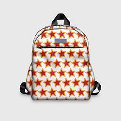 Детский рюкзак Красные звезды с контуром, цвет: 3D-принт