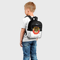Детский рюкзак СССР черно белая геометрия, цвет: 3D-принт — фото 2