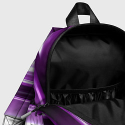 Детский рюкзак Нежные фиолетовые полосы абстракта, цвет: 3D-принт — фото 2